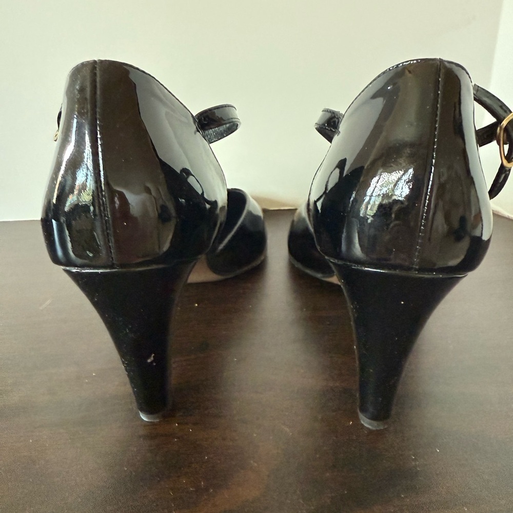 Paul Green Glossy Black Heels womens size 8 - Picture 4 of 9